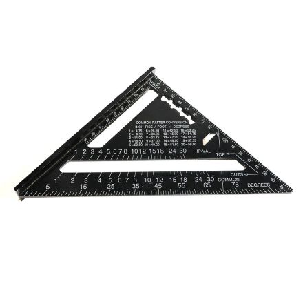 Big Horn 19578 Rafter Angle Square, 7 Inch, Aluminum