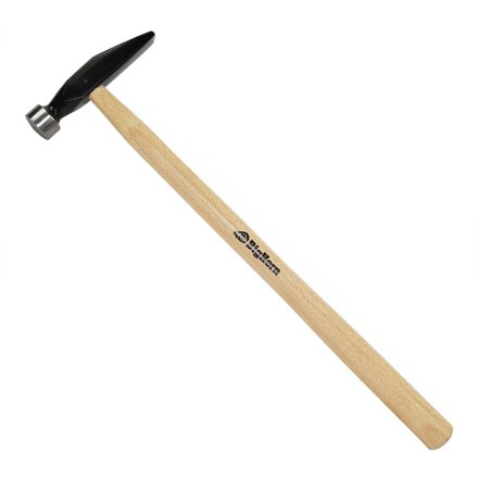 Big Horn 19874 Flat Face and Cross-Peen Goldsmith's Hammer w/Wooden Handle 11-1/2 Inch Long for Riveting Chisel Metal Forming Jewelry Making Tool