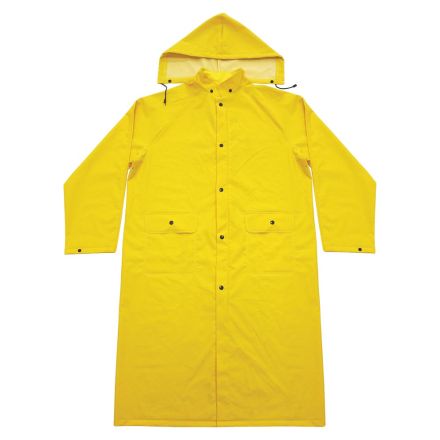 Big Horn 40450 PVC Polyester Rain Coat with Detachable Hood - LARGE