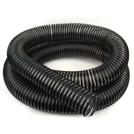 Big Horn 11292 2-1/2 Inch x 20 Feet Dust Hose, Clear with Black Helix