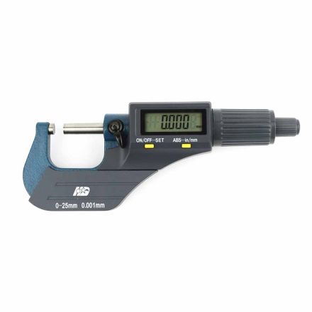 Big Horn 19204 Digital Electronic Outside Micrometer 0-1 Inch Large LCD