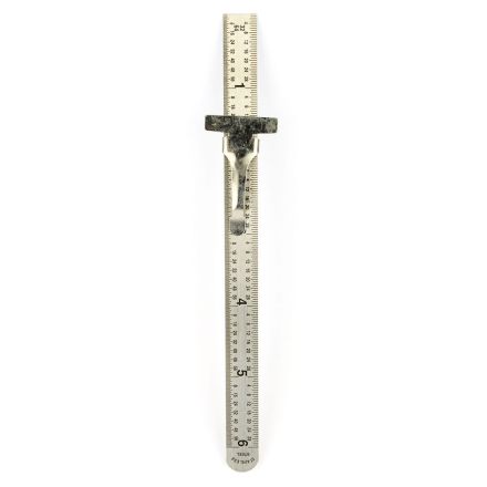 Big Horn 19206 6 Inch STAINLESS STEEL POCKET RULER 1/64 1/32 Scales Decimal Conversion Chart Rulers